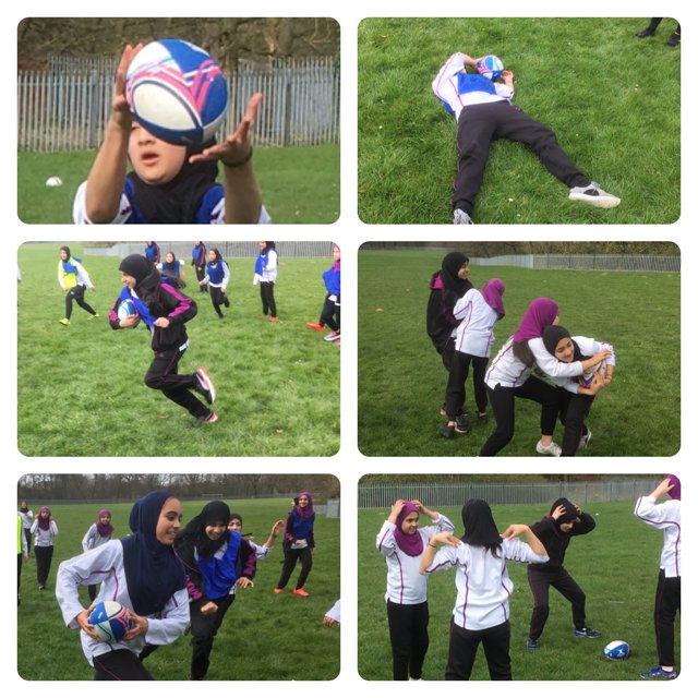 TauheedulGirls's tweet photo. @NLRugbyUnion are coaching #Rugby today @TauheedulGirls.  Our girls have shown such improvement in skill!  #NoFear #WeAreStar #PECatalYST @MRS_R0BB @YouthSportTrust @ThisGirlCan @ActiveLancs https://t.co/SdIBqMdWq4
