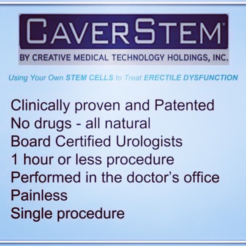 Why Choose the CaverStem® Method For Treating Erectile Dysfunction?

#CAVERSTEM™
Enhances performance up to 90% Call us 310.623.1911 #weho #men #losangeles #urology #socal #equinoxwestla
