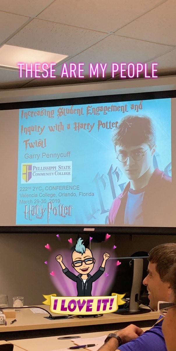 chemical_kim's tweet photo. These are my people 🦉@2YC3 #chemed #ChemEd2019 @valenciacollege #chemicaleducation #communitycolleges #statecolleges #STEMEducation #Keynote #HarryPotter #PotionsMaster #Chemistry @EACsciencedept @ACSDivCHED @ACS_Outreach @ACSDiversity #chemchat https://t.co/M82aThqN2P