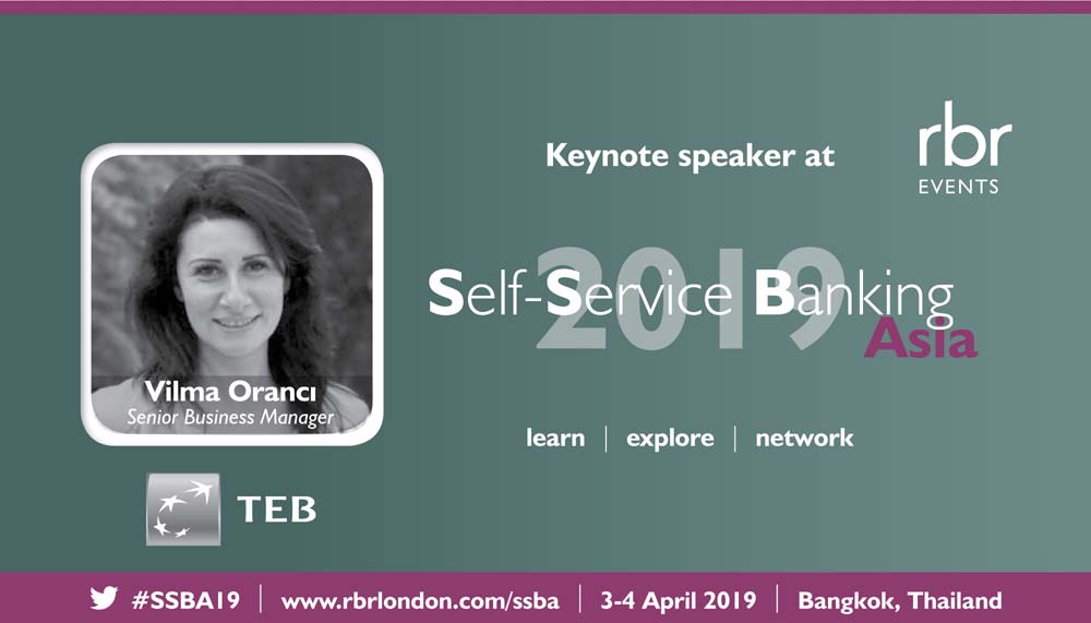 RBRDataServices's tweet photo. Don't miss Vilma Orancı's @TEB keynote tomorrow morning at #SSBA19 in Bangkok - Asia's leading conference dedicated to #selfservice and #digitalbanking. https://t.co/rmB4eHkvs4 https://t.co/Zkr3q0dC06