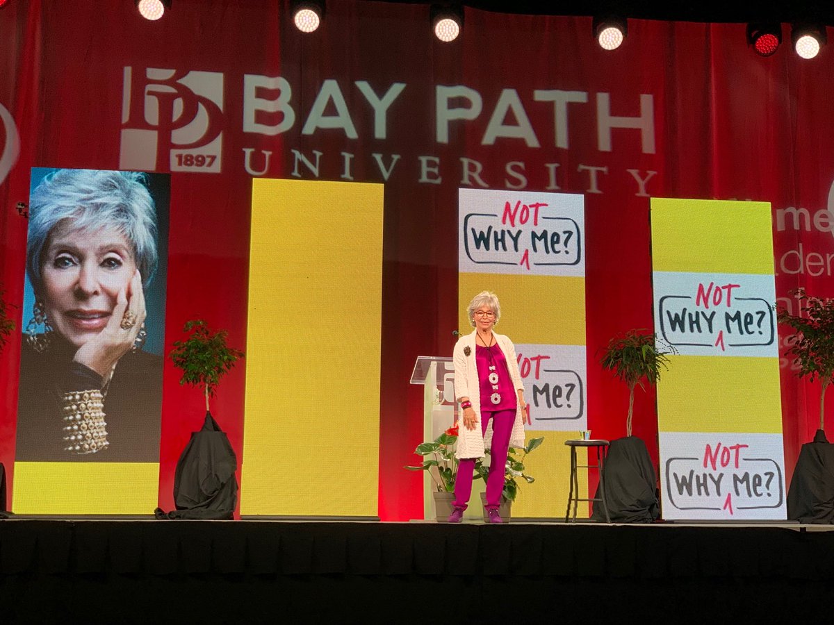 AndreaHickson's tweet photo. #BayPathConf @TheRitaMoreno Meeting the stars. https://t.co/4QhOMXmMXU