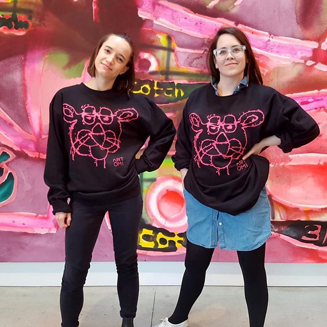 Check out these bright beautiful bold crew-neck sweatshirts we did for our friends at <a href="/art_omi/">Art Omi</a> to honor their bright beautiful bold exhibit of Katherine Bernhardt’s work.