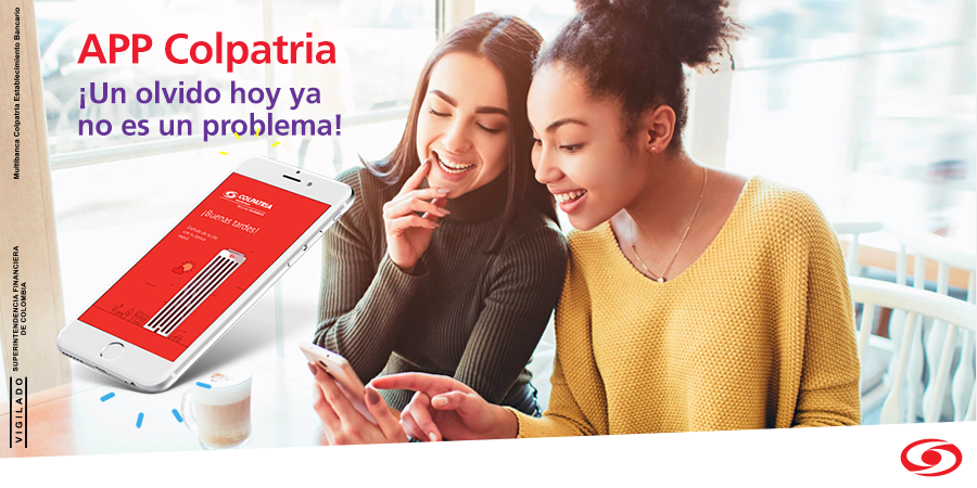 DAVIbankCol_'s tweet photo. ¿Olvidaste tu billetera? Recuerda que con tu #APPColpatria puedes realizar transferencias en el momento a aquel amigo que te prestó el dinero. #HazloSimple #SoloDedícateADisfrutar https://t.co/BuamHRC9Ch