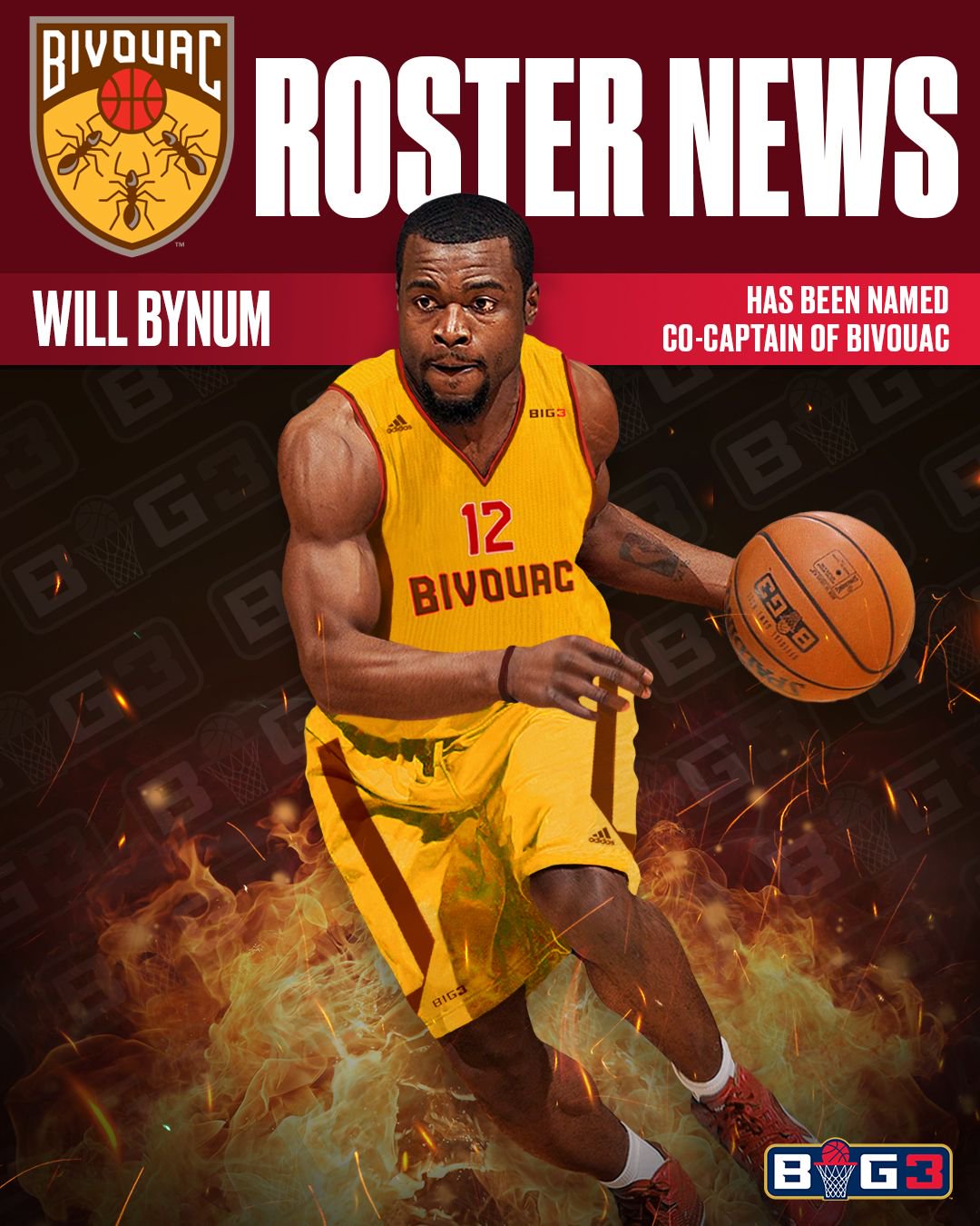 BIG3 on Twitter "ROSTER NEWS New addition Will Bynum will join Josh