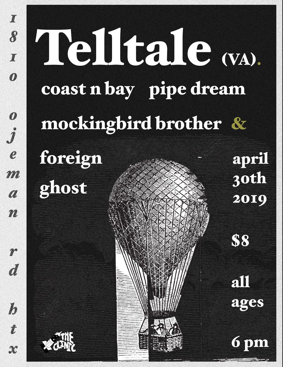 TheClinicHtx's tweet photo. We’re happy to announce this one. Let’s pack it out and make it a good one! 

Flyer by our good friend Jimmy of Astragal 
https://t.co/jnBP2zagKa https://t.co/FYWHc3eB7O