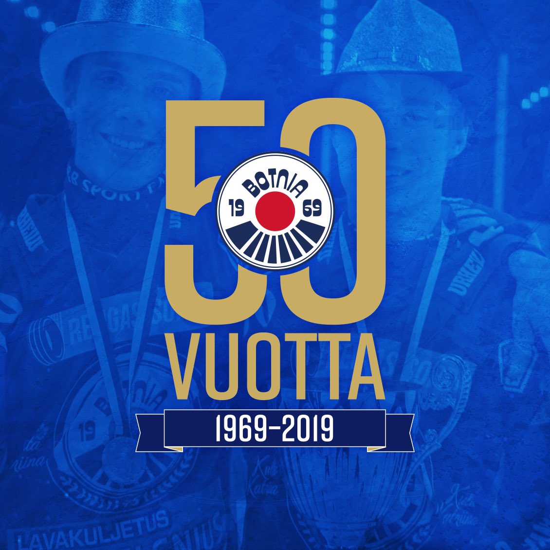 1969-2019. 50 vuotta jääpalloa Ogelissa! 💙👊🎂 #botniabandy