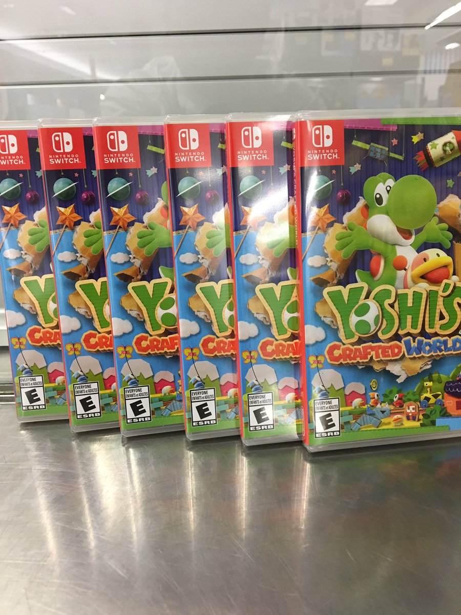 LD_Cloverdale's tweet photo. YOSHI’s Crafted World has arrived for the Nintendo Switch. Get your copy today at the  Computer Dept. of London Drugs for $79.99 https://t.co/jS0d11zLGq
