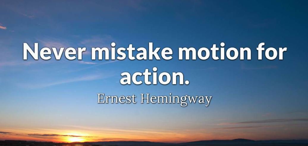 "Never confuse motion for action." - Ernest Hemingway ✨
#FridayMotivation #WordsOfWisdom #Leadership