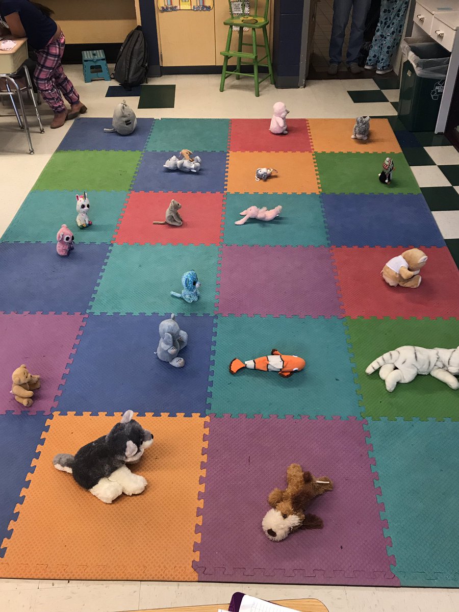 My students looked different today #stuffedanimalday Students raised money for the Student Council Kindness Fund 💙