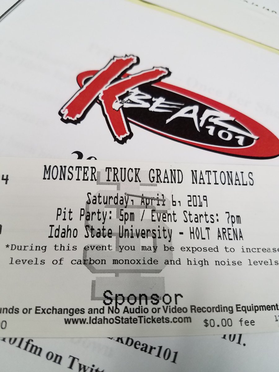 kbear101fm's tweet photo. If you want a pair of tickets to the Monster Truck Grand Nationals at Holt arena just making sure you're following us, RT this post and comment why you should go! 

Winner picked Monday 4/1 at 5:30p. Good luck! https://t.co/zhb95ADhEz