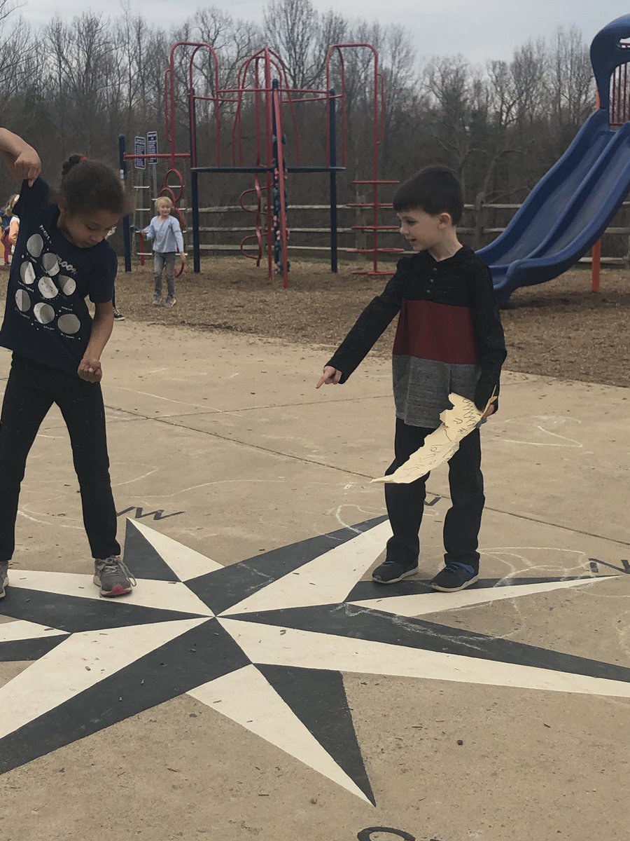 First graders were obsessed with sharing their Treasure Maps today that included a map key, a compass rose, and a Virginia landform.  They were sure they'd be able to follow someone's at recess to find a real treasure!!!! #ashlandsoar #welovebeingfirst