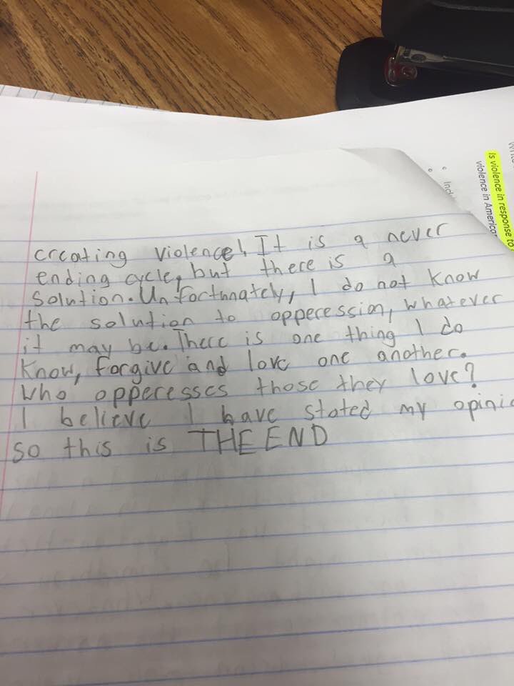 mspigglywigley's tweet image. Day 20: There are so many things to ❤️ (and sometimes “loathe” but secretly ❤️) when it comes to middle schoolers. For me, it’s all about the interplay of simple &amp;amp; complex. I think this is best evidenced by one of my favorite responses by a former 8th grader. #ALAMLE #MLEM19