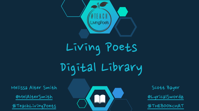 Lyricalswordz's tweet image. The Living Poets Digital Library is now live! This resource for teachers and students contains 20 poets, and everything inside is clickable! To access go here: bit.ly/LivingPoetsLib… … This is a living document--feedback is welcome! #TeachLivingPoets #THEBOOKCHAT #engchat