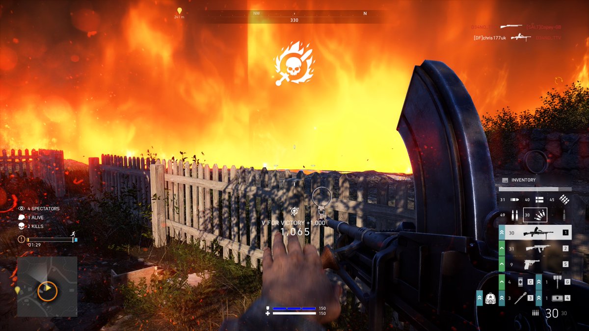 Chris177uk's tweet image. Only went and won a game 😂 #BattlefieldV #Firestorm 

#AmICoolNow