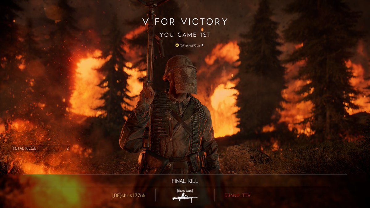 Chris177uk's tweet image. Only went and won a game 😂 #BattlefieldV #Firestorm 

#AmICoolNow