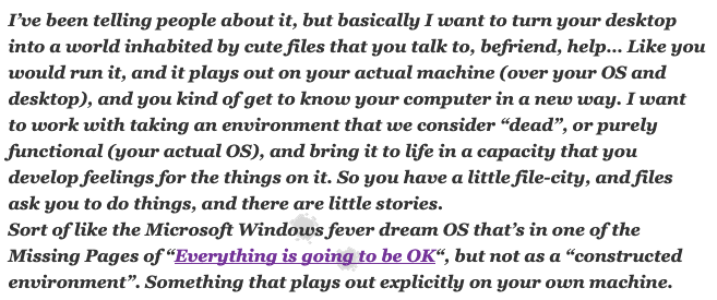alienmelon's tweet photo. I just posted a summary of our "Personal Experiences as Games" GDC session, and my talk transcript:
https://t.co/f6rALSyDQP
👉💕☺️ The post also talks about my new upcoming exciting large project (yay announcement!), and shares some of the philosophies that are going into it. https://t.co/RyO4fFQPMj