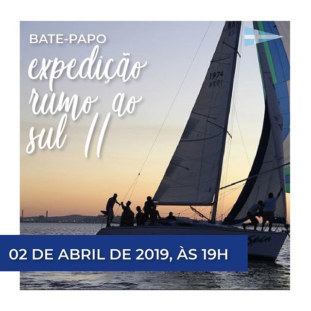 Bate-papo Expedição Rumo ao Sul II
.
Gustavo Santos e Andréia Della Casa contarão histórias emocionantes dos 15 dias em que velejaram do clube Veleiros do Sul até o clube de Jaguarão na fronteira Brasil x Uruguai. Em sua segunda edição, a expedição em um… ift.tt/2I1p4UP