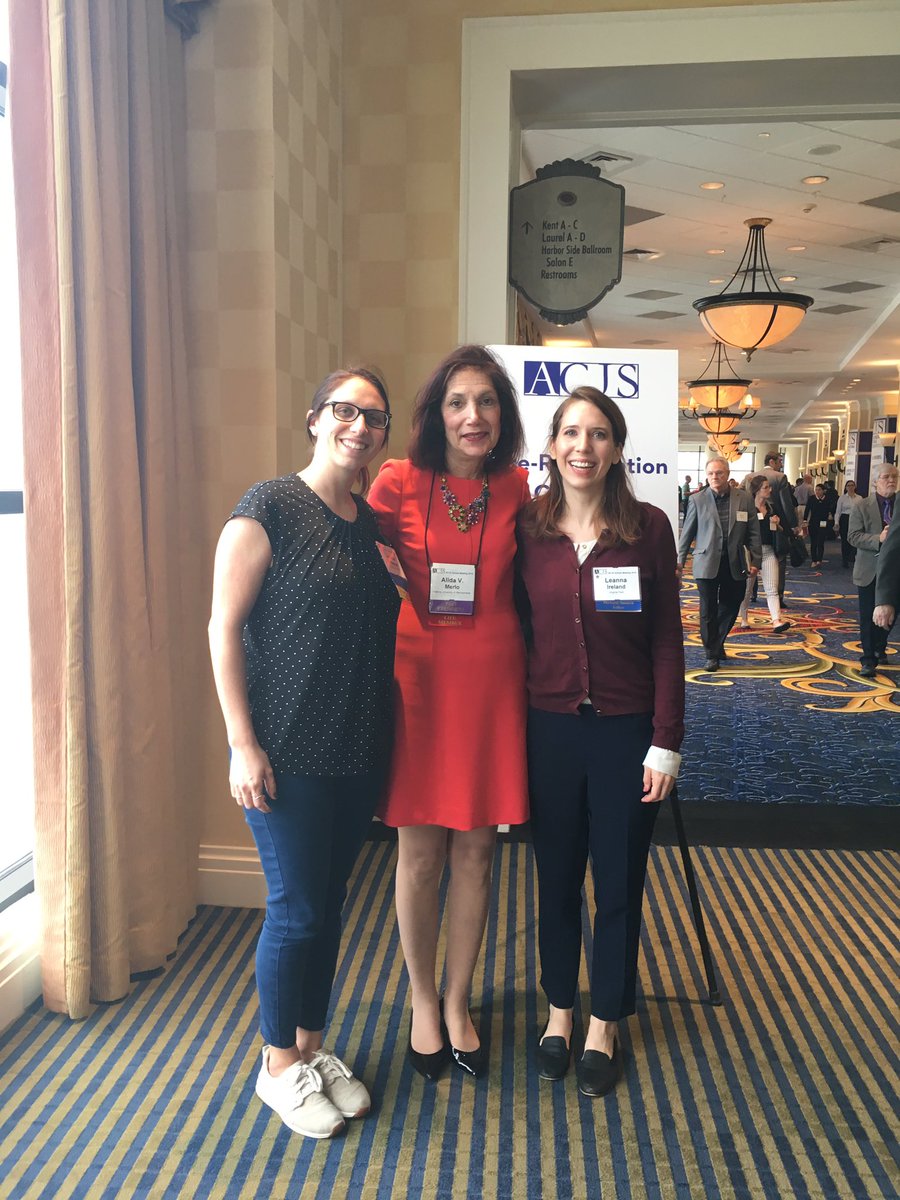 LeannaIreland's tweet image. Proud to have met past ACJS president Dr. Alida V Merio w/ @Quartorriquena #ACJS2019 @ACJS_DocSummit #PastPrezACJS