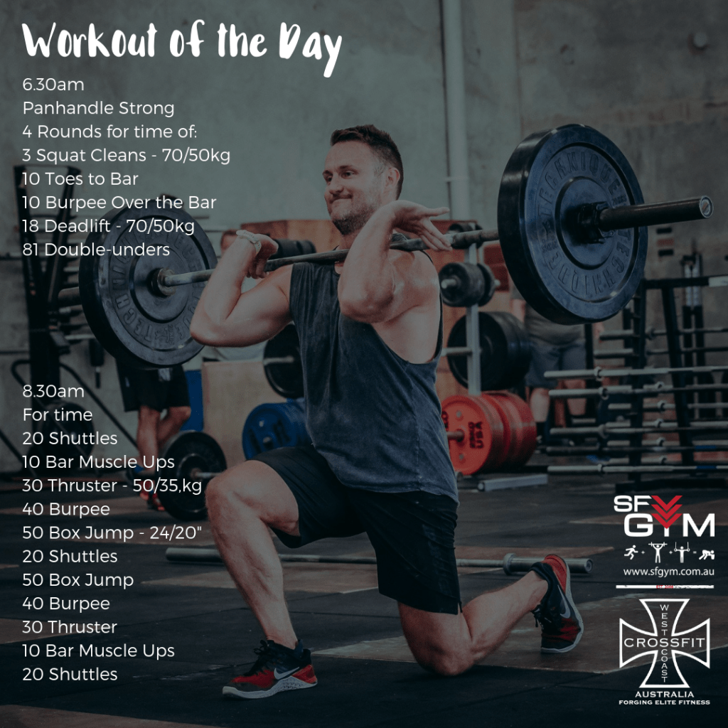 Workout of the Day, Saturday 30th March 2019 sfgym.com.au/workout-of-the…