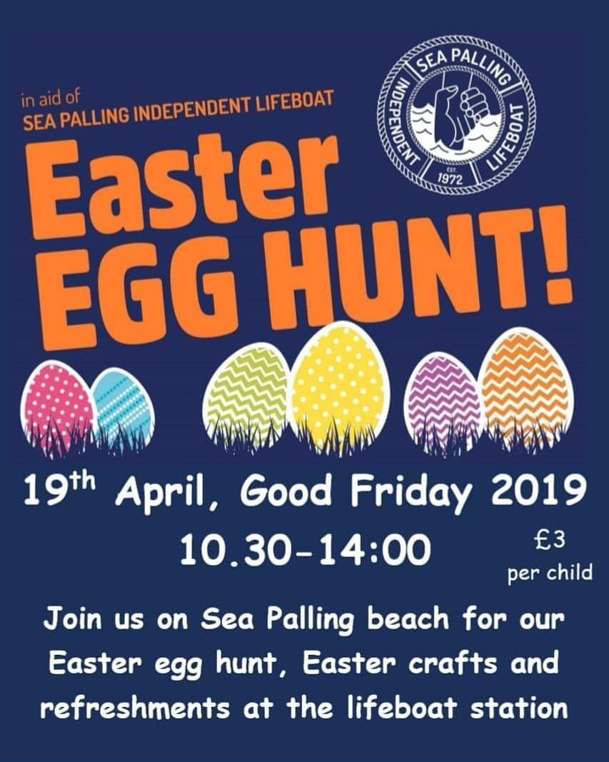 Just 3 more weeks until our Easter egg hunt! 🐰🐣
Are you looking for something to do in the Easter holidays?
Why not come join in with the fun on Sea Palling beach on Good Friday. There will also be Easter crafts, refreshments and more fun at the lifeboat station.
