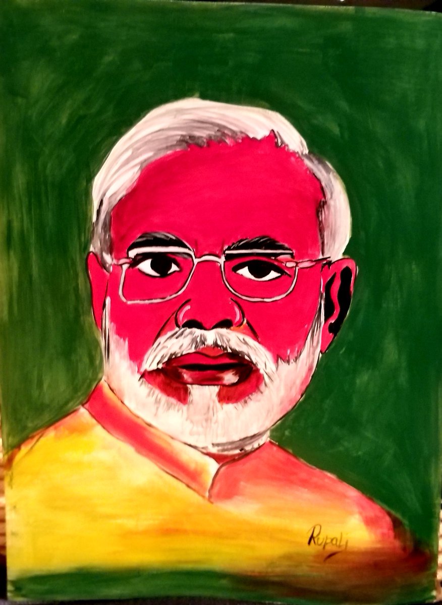 Rupali_Sri's tweet photo. @narendramodi 
Chowkidaar fever 😊
Again and Again and Again
My new Painting
Acrylic on Sheet
Size: 56" x 56" 😆😆😆
🇮🇳🇮🇳🇮🇳 Jai Bharat 🇮🇳🇮🇳🇮🇳 https://t.co/N7eaoT4tYk