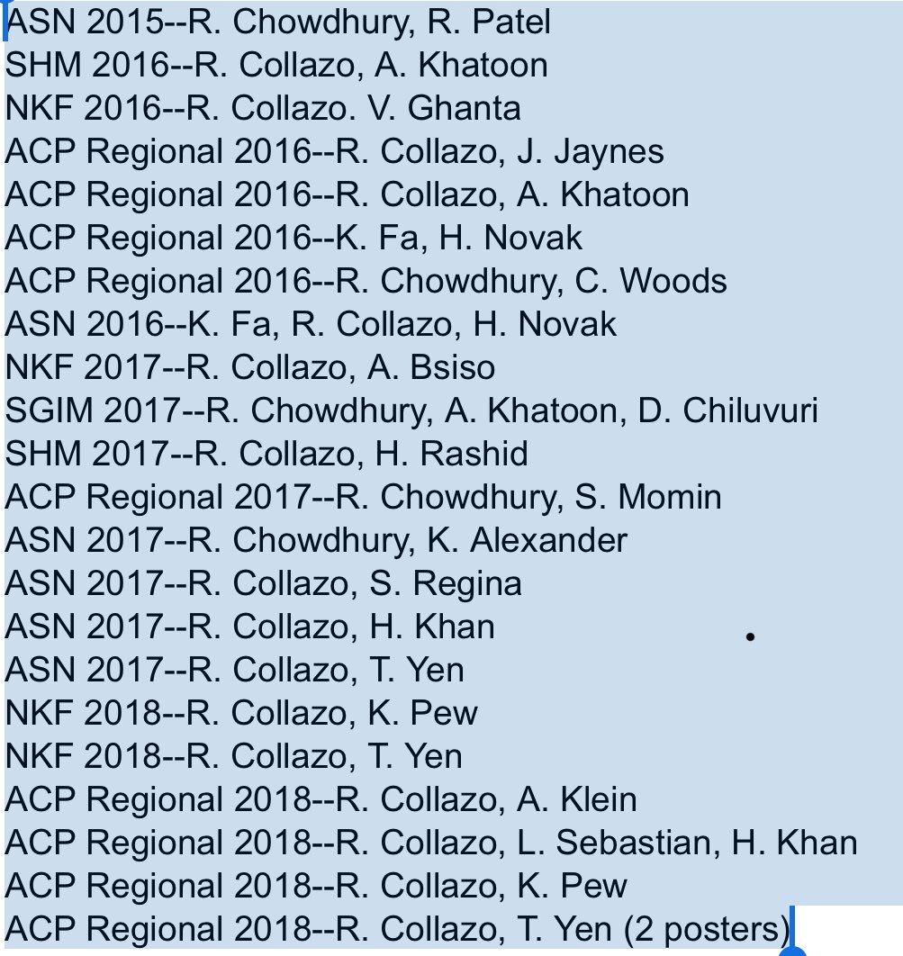 collazor1's tweet photo. When someone ask me,What things are you doing for your residents to inspire them to purse a career in Nephrology?We do many things but there is one in particular.Collaboration in scholarly activities and traveling to kidney meetings.@dallasneph #nephrologyeducation https://t.co/AE4YfX7S6z