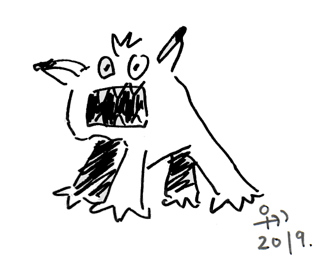 iawima's tweet photo. Hi @Clr_Collective A strange #deeplilac Monster and the original little scribble (which as usual I prefer) #colour_collective #ink #watercolour #MONSTERS https://t.co/aTmFiuw8Nd