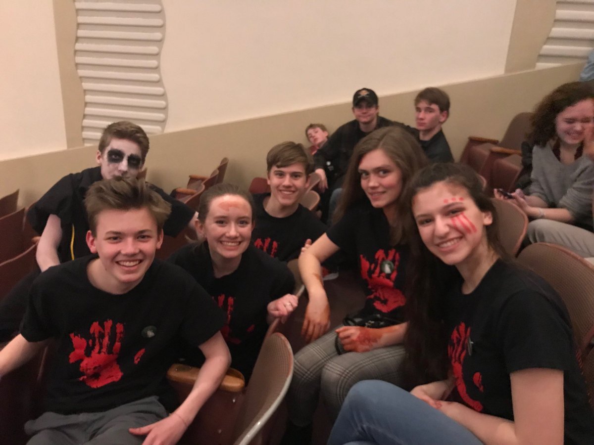 Duxbury’s finest thespians are all smiles after an incredible performance today at the Massachusetts HS State Drama Festival Finals.  Bravo!! <a href="/DuxburyHS/">Duxbury High School</a> <a href="/duxschools/">Duxbury Schools</a>
