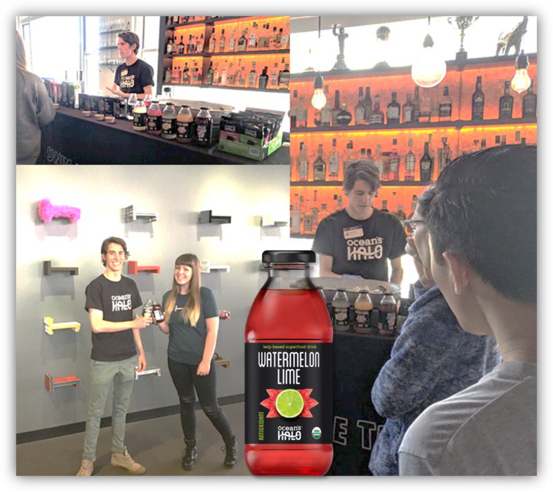 We brought our new Deep-Sea Water Drinks to Hotel Tonight's headquarters for a sampling day! Thanks, <a href="/HotelTonight/">HotelTonight</a> for having us! 

Find our Drinks online here: 
shop.oceanshalo.com/collections/all
amazon.com/stores/page/26…
walmart.com/ip/Ocean-s-Hal…