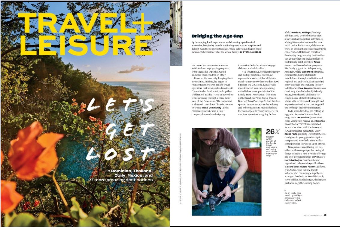 The ideal family vacation: @RF_Hotels as featured in the April issue of @TravelLeisure