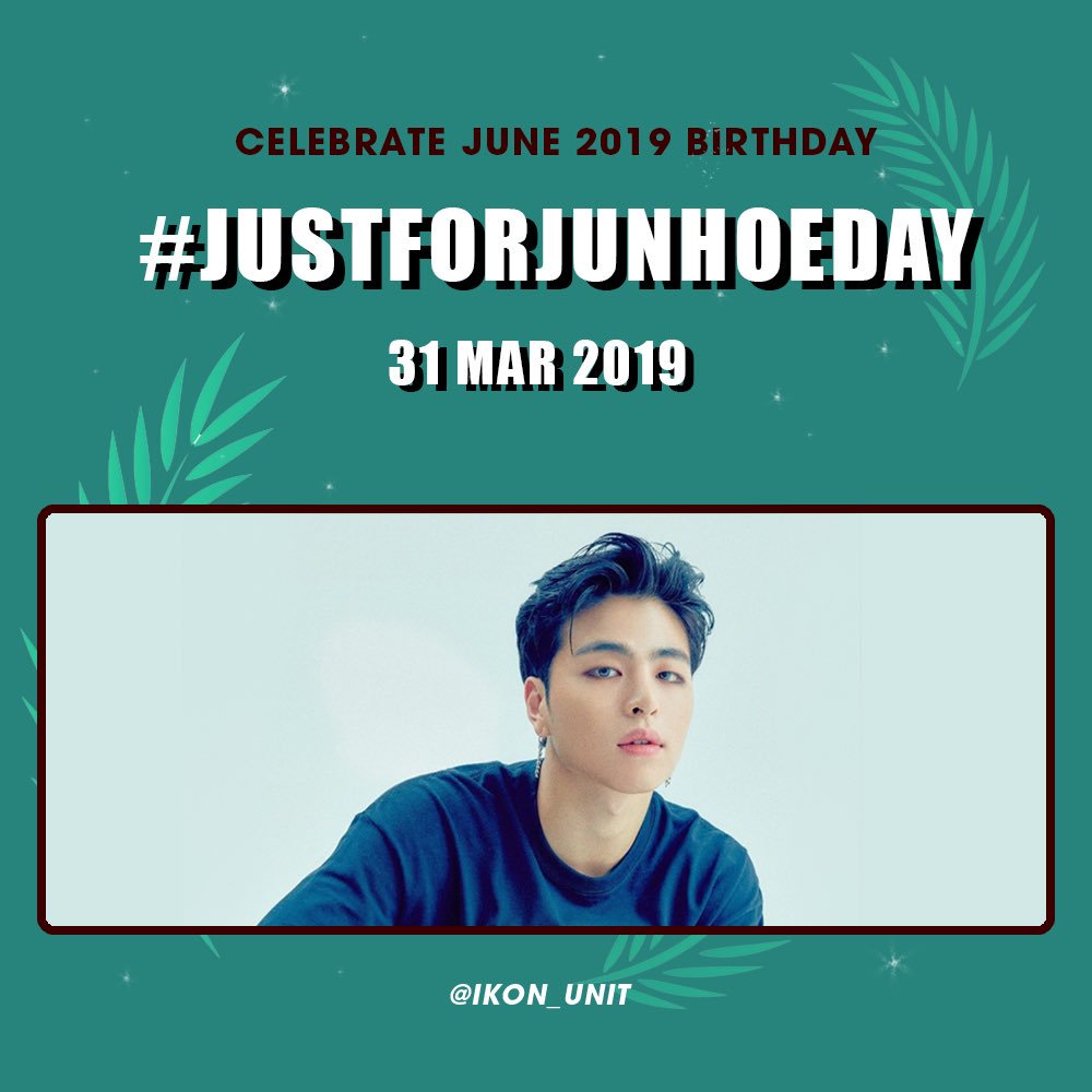 iKON_UNIT's tweet photo. 📣 วันนี้เรามีนัดเทรนด์วันคล้ายวันเกิดให้กับจุนฮเว โดย hashtag ที่จะใช้สำหรับปีนี้คือ #JustForJunhoeDay เริ่มเทรนด์เวลาประมาณ 3 ทุ่มครึ่งไทย มาร่วมกันเทรนด์และส่งมอบความรักให้กับจุนเน่ เด็กน้อยผู้แสนมุ่งมั่นที่เติบโตมาอย่างดีของพวกเรากันเยอะๆนะคะ ♥️🥰

@YG_iKONIC #iKON #JUNHOE https://t.co/IoLh4rOy0b
