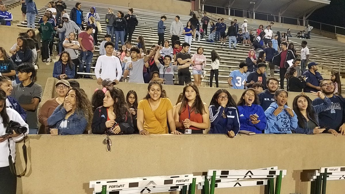 ElsikHighSchool's tweet photo. #MightyRam @ElsikSoccer fans packed the house tonight! #VamosRamos #MightyRams #txhssoccer https://t.co/tswSp9p3sj