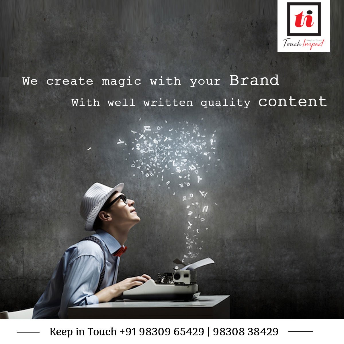 touch_impact's tweet photo. A strong &amp; healthy communication distinguishes a brand from its competitors… communiques should be standing out … which should be unique. For any service in regard to #communication, kindly get-in-touch @9830405223 or visit our website https://t.co/pBJYw0ZDov https://t.co/bjKzUdqJKv
