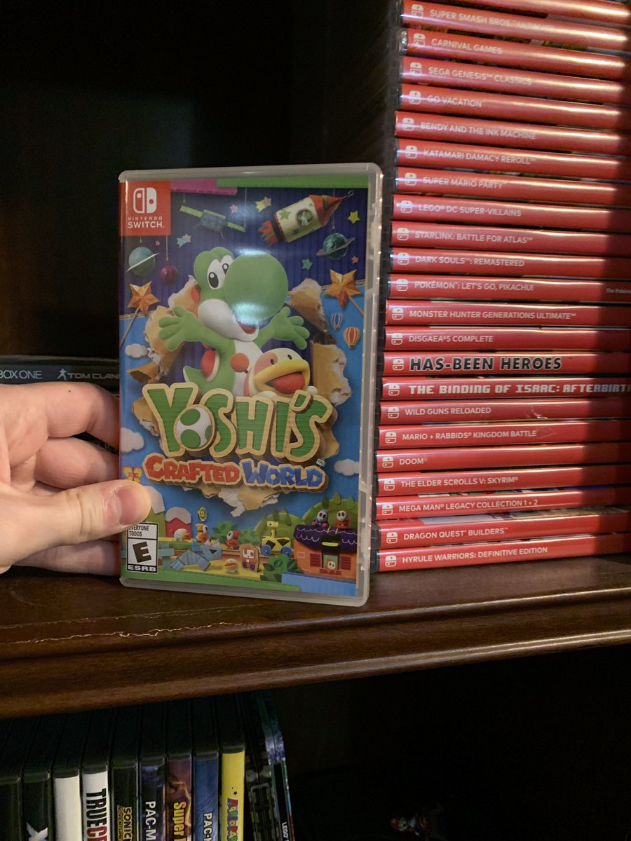 Fstein_Gaming's tweet photo. Another game to add to the collection! We are at almost 200 #nintendoswitch #YoshisCraftedWorld :) Can’t wait to play this awesome game! #SwitchCorps who’s excited?!? So many awesome games releasing lately! 👍🏻💪🏻🔥 https://t.co/nY7n1sX18F