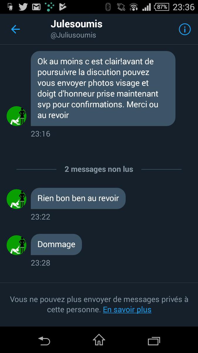ReineAlice1's tweet photo. C'est quoi ce soumis ? Regardez le, il croit que j'ai que ça à faire de répondre de suite à ses messages 😂😂😂😂😂😂😂
Mais pour ceux qui veulent la confirmation elle est là 
@juliusoumis 🙆🙆 https://t.co/wTAHWZ8v84