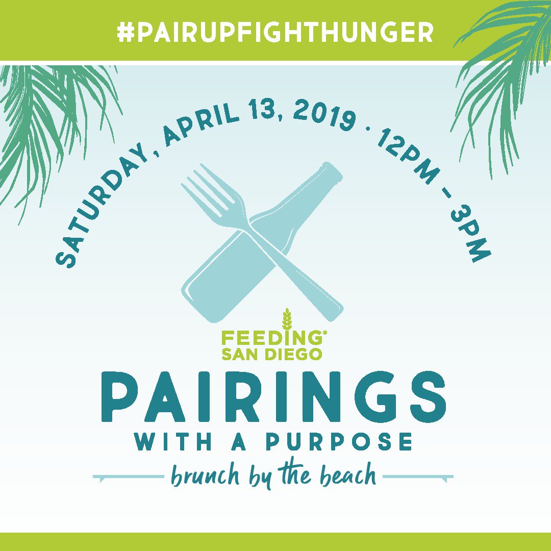 FeedingSanDiego's tweet image. Tickets are selling fast for #PairingswithaPurpose! April 13 will be a beautiful day filled with exclusive tastings from 50 of San Diego's best local chefs, breweries, wineries and distilleries. 🍻🍾🍽️ Come enjoy with us! bit.ly/FSDPairings