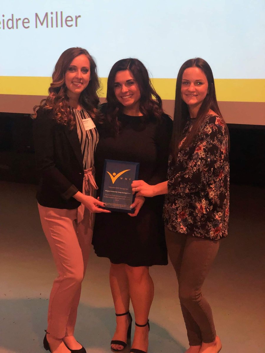 Congratulations to <a href="/NUCampCourage/">Camp Courage Crew</a> for winning the @VolunteerWNY Commitment to Service award this evening! It's always wonderful to see Niagara University students with a heightened sense of #purpose! <a href="/NiagaraUniv/">Niagara University</a> <a href="/NUstudentgov/">NUSGA</a>