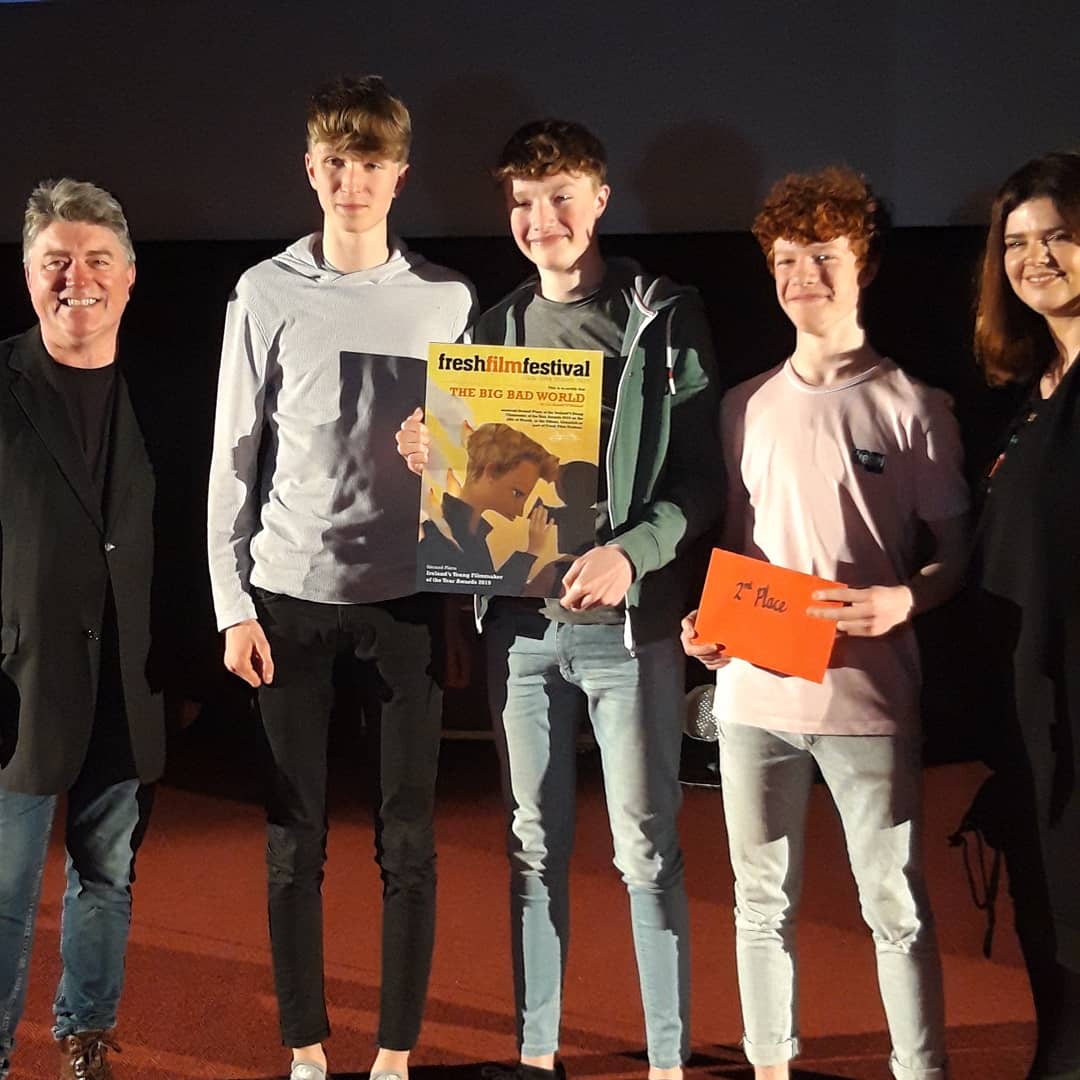 The 2nd place winner of Ireland's Young Filmmaker of the Year awards 2019 is Cal from Dublin with his film 'Big Bad World' !  #IrelandsYoungFilmmakerOfTheYear #FreshFilmFestival