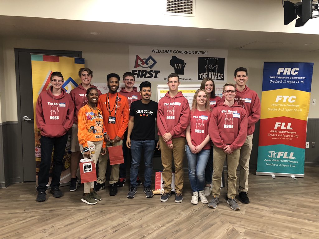 Special thanks to WI FIRST Executive Board, @AdamNeylonPress, <a href="/WisconsinFRC/">Wisconsin FRC</a> leadership, <a href="/WisconsinFTC/">WI FTC</a> leadership, and <a href="/JayFlores2032/">Jay Flores</a> for working with us to continue to grow #roboticsinWisconsin!