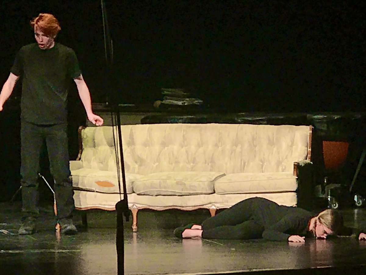 DHSTheatreDept's tweet photo. Adrian Madden &amp; Spencer Dayton performed a scene at the DHS Fine Arts Night that was directed by Michael Bowling. Outstanding job!!! I’m very proud of you all! 
@DHSTheatreDept @adrianmaddenn @Michaelbowl_ @Coach_Roop @Gingi174 https://t.co/3bxUQ1MLdh