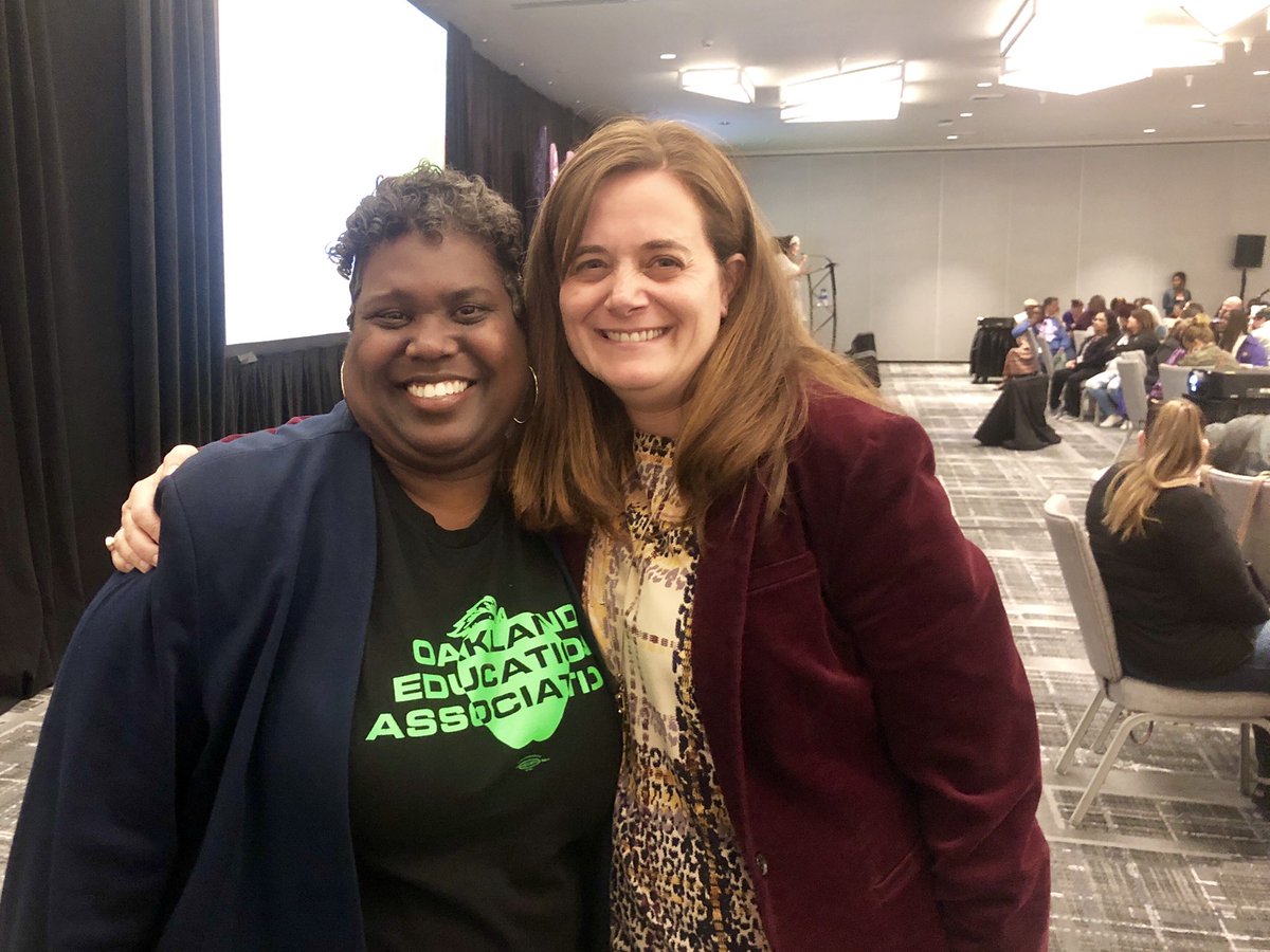 seiu_uhw's tweet image. .@UTLAnow  and @OaklandEA strike leaders give @KPThrive @seiu_uhw leaders tips on striking #UTLA #WeAreOakland #OUSDstrike #UTLAStrong #HealthcareJustice