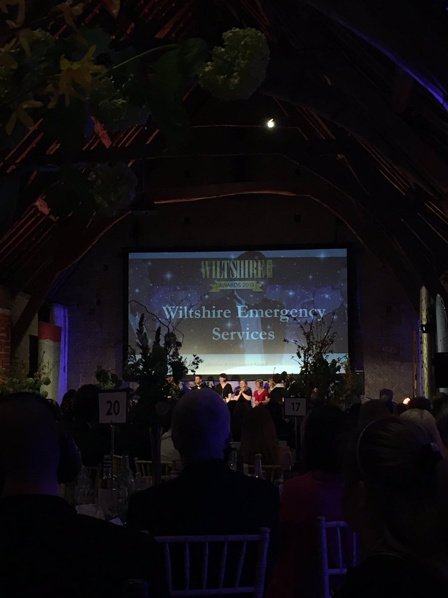 What a fantastic end to a brilliant evening 🌟 @WiltshireLife Pride of Wiltshire Award goes to #Wiltshire Emergency Services  who worked so incredibly hard and courageously throughout 2018 responding to the Novichok poisoning in #Salisbury and #Amesbury