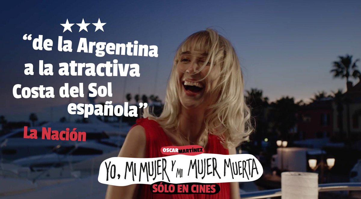AZfilmsAR's tweet photo. PREMIO MEJOR ACTOR FESTIVAL DE MÁLAGA DE CINE EN ESPAÑOL

#YoMiMujerYMiMujerMuerta

¿Alcanza una vida para conocer a tu pareja?

No te pierdas a Oscar Martínez y @SoldaMalena en la nueva comedia dramática de @Santi_Amodeo .

SÓLO EN CINES https://t.co/ZRY7oorOez