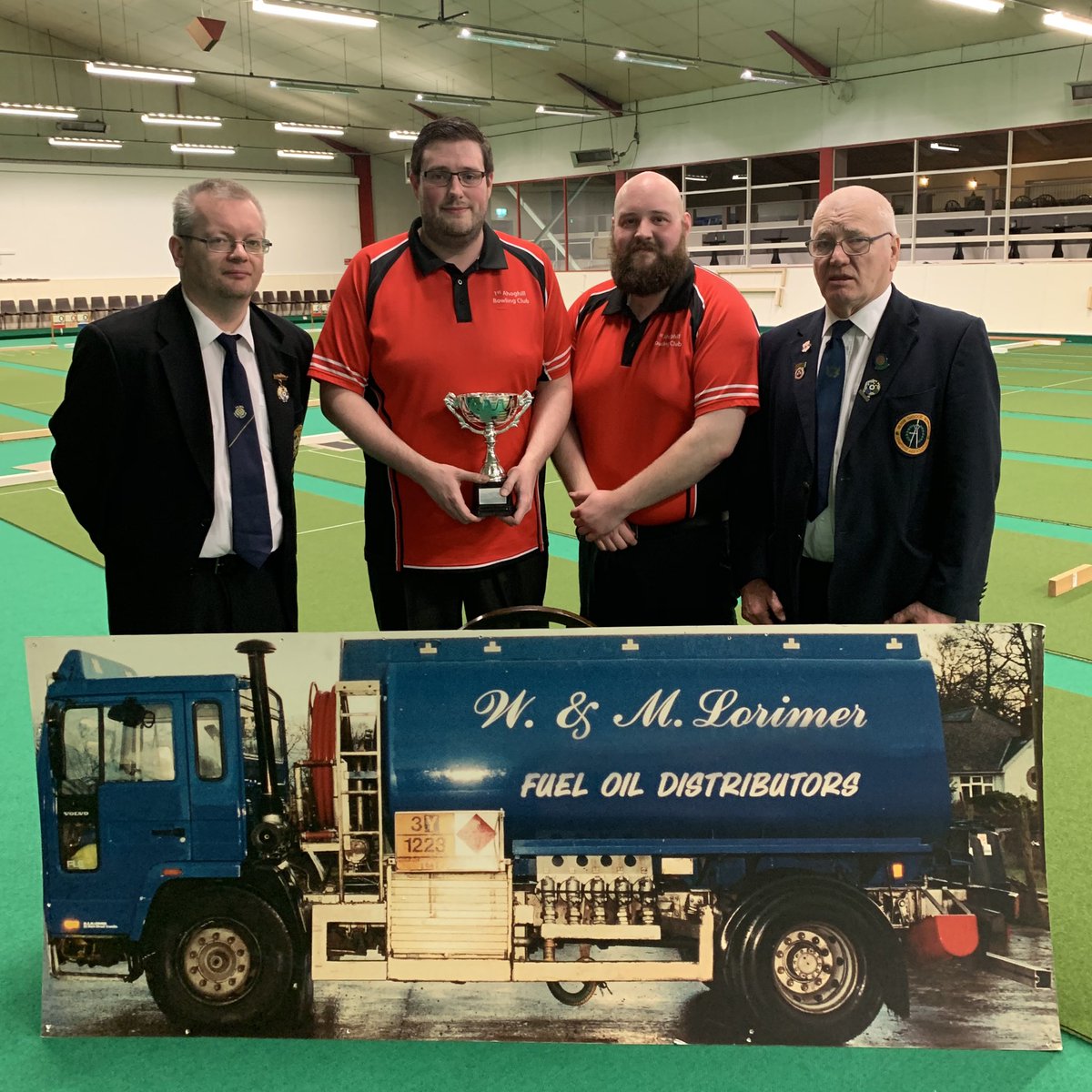 JimBakerStadium's tweet photo. Congratulations to Thomas and Michael McMaster with a 7-5 win over James Burns and Darren Witherspoon in tonight’s final.

Thanks to everyone who entered our tournament this week and thanks once again to W &amp; M Lorimer Fuels for their kind sponsorship. https://t.co/EBJ6r6Itn5