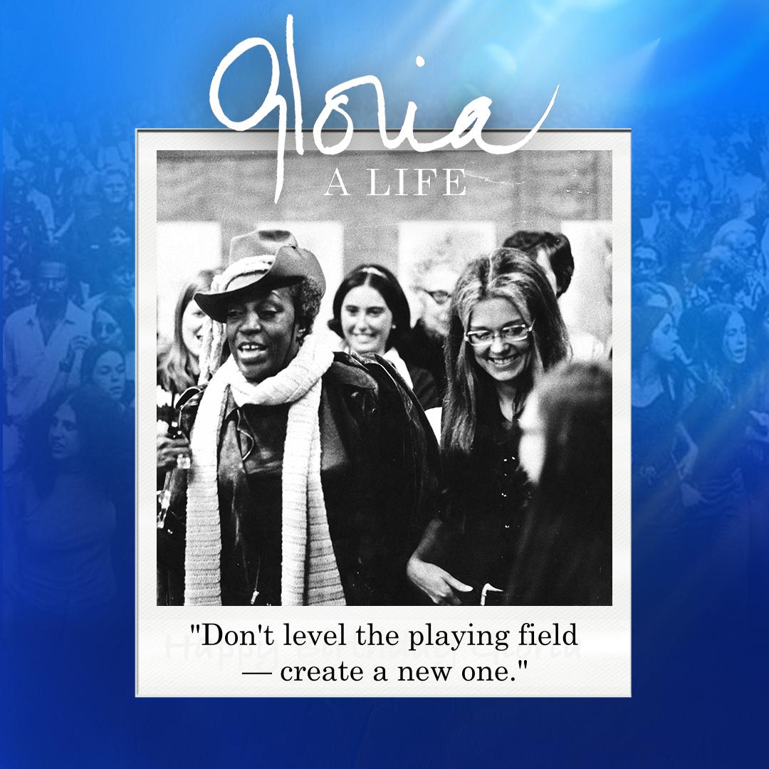 GloriaThePlay's tweet photo. This #FeministFriday is dedicated to the one and only @GloriaSteinem! See this show before March 31st and she might be your guest at the #talkingcircle! https://t.co/z0SE0F83Uf #gloriasteinem #feminism #feminist #riseup #bethechange #offbroadway #theatre #darylroth #nyc https://t.co/zs4LB8nBs7