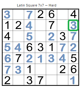 csejairoalberto's tweet photo. @iSolvePuzzles #LatinSquareSuDoKu7x7Solution  #SudokuSolution   @crucigramese  @SudokuTricks  #GimnasiaMental  #ThreeStepsSolution @genteconvos @zonadegenios #Sudoku #March292019 #FelizJViernes #HappyFriday @puzzler_no1  @acertijosymas 

Yes, I can.

Solución en tres pasos: https://t.co/RbMIlcHpBT