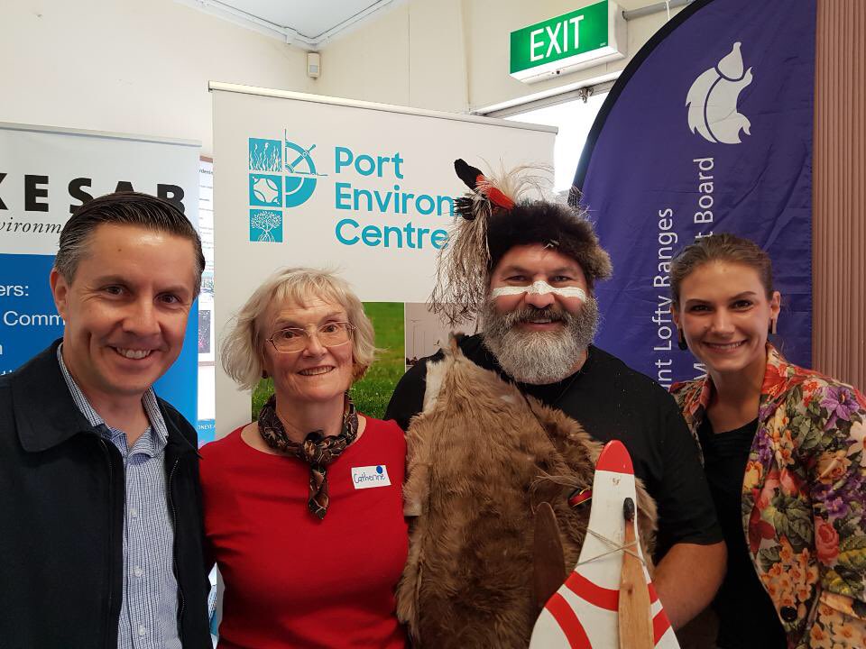 Mark_Butler_MP's tweet photo. Celebrating the official opening this morning of the fantastic new Port Environment Centre with steering committee chair Catherine McMahon, Kaurna elder Michael O'Brien and @ClaireForMayor1.

Congratulations to all involved! https://t.co/PJPN2YlxRg