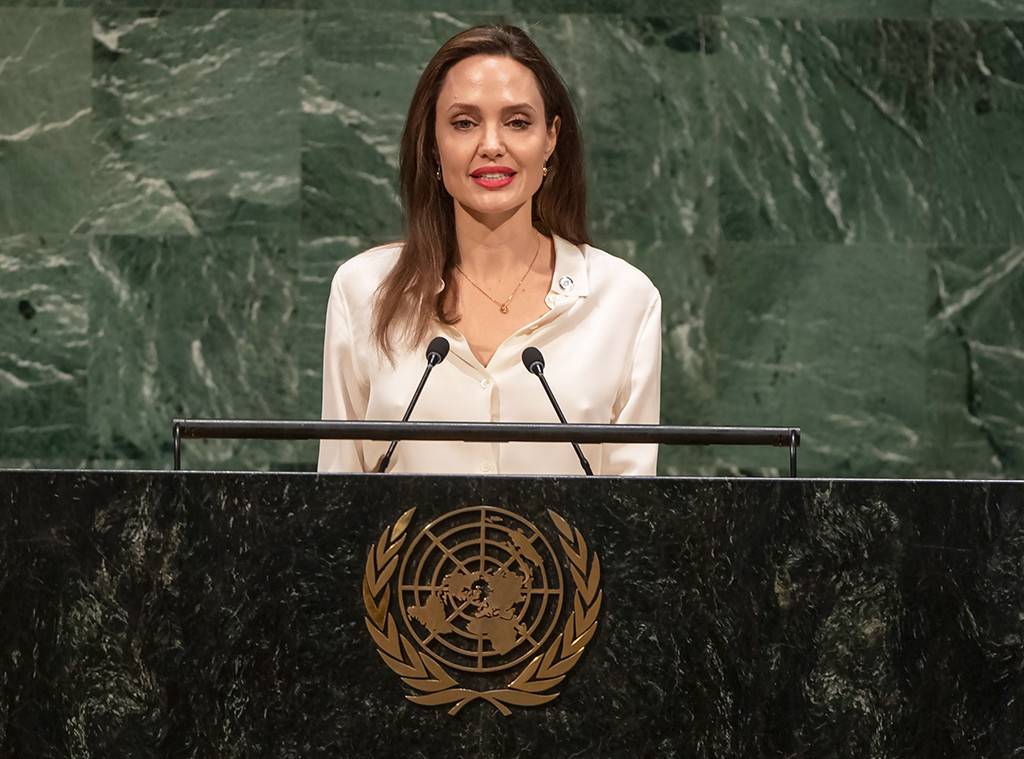 enews's tweet photo. "Think of how much more we could achieve with women's equal participation in all aspects of society.  Not at the expense of men, but alongside men, because we are all partners in this life." - Angelina Jolie https://t.co/Hvx4YTF8QF https://t.co/vEY9r8XtQA
