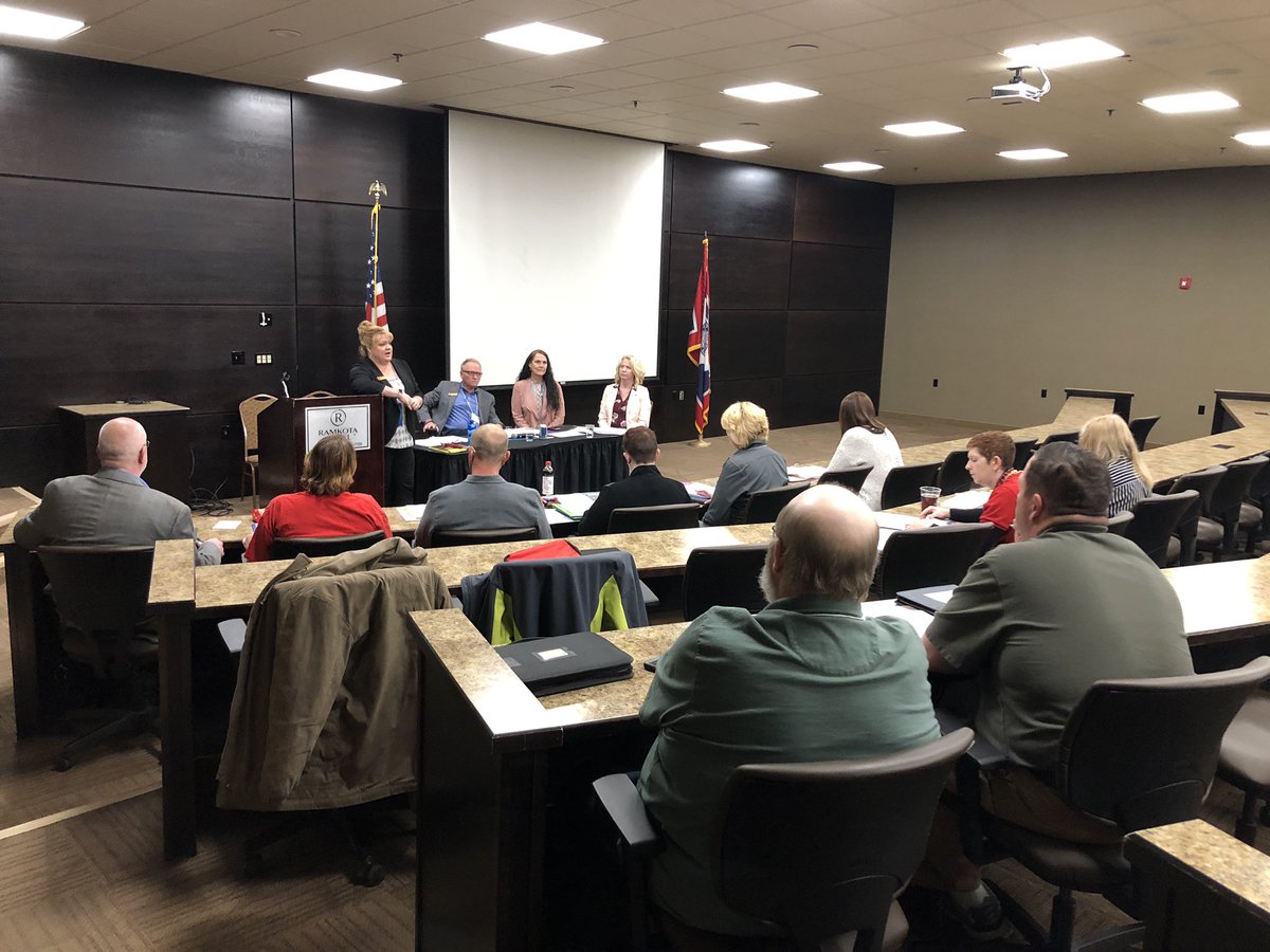 WyoEA's tweet photo. WEA Treasurer Kim Amen is presenting the program budget/audit hearing to delegates. Great things are happening and resources are being allocated responsibly and transparently to get the work done! #WEADA2019 https://t.co/niLHNyWZJ5