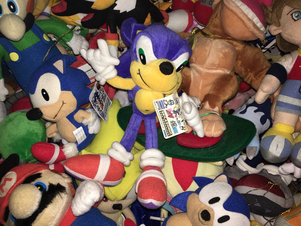 sonic plush claw machine